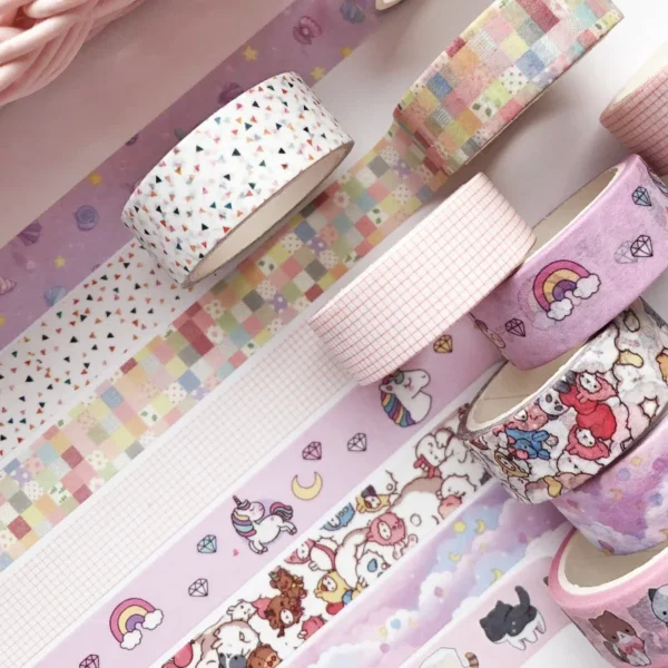 1Pcs Kawaii Cartoon Decoration Tape Paper Washi Masking Tape Creative - Image 2