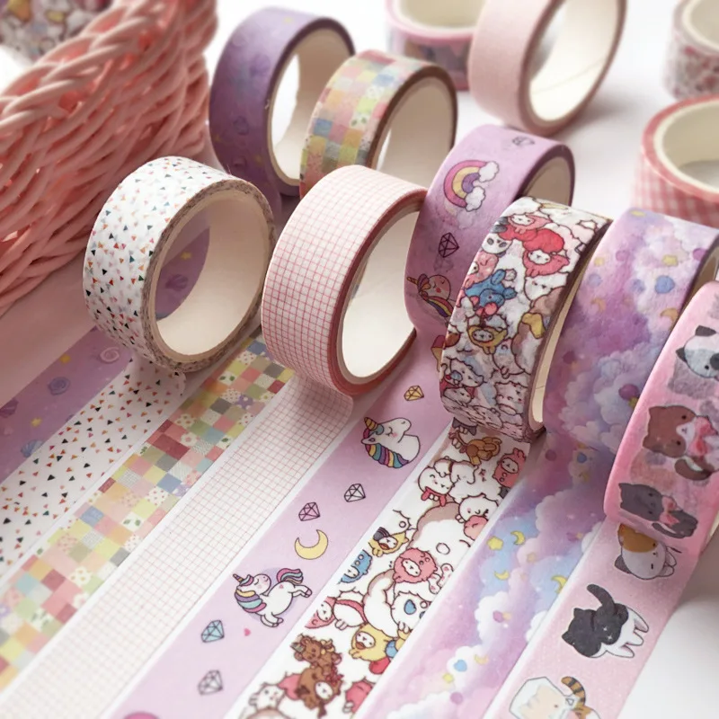 1Pcs Kawaii Cartoon Decoration Tape Paper Washi Masking Tape Creative - Image 4