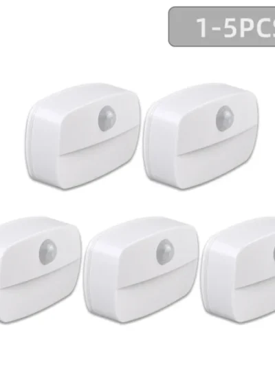 LED Night Light with Motion Sensor Cabinet Lamp Wireless Bedside