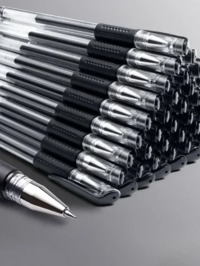 Gel Pen Fine Point, Retractable Gel Ink Rollerball Pens for Smooth