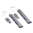 New USB 3.0 Hub 4 Port USB Hub High Speed Type C Splitter 5Gbps For