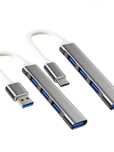 New USB 3.0 Hub 4 Port USB Hub High Speed Type C Splitter 5Gbps For