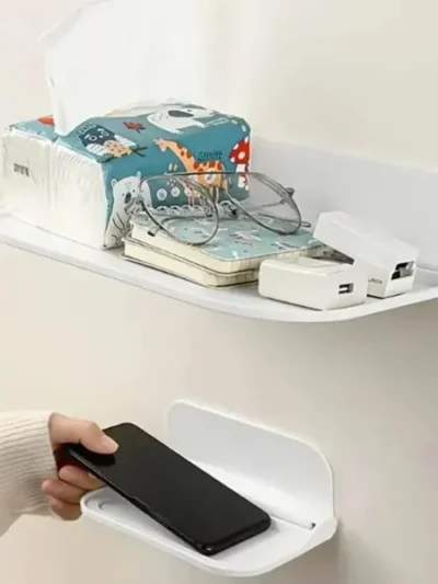 Folding Wall Mounted Shelf Saving Space Foldable Storage Rack
