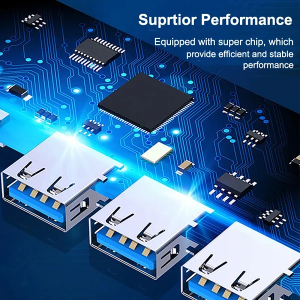 New USB 3.0 Hub 4 Port USB Hub High Speed Type C Splitter 5Gbps For - Image 6