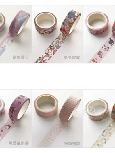 1Pcs Kawaii Cartoon Decoration Tape Paper Washi Masking Tape Creative