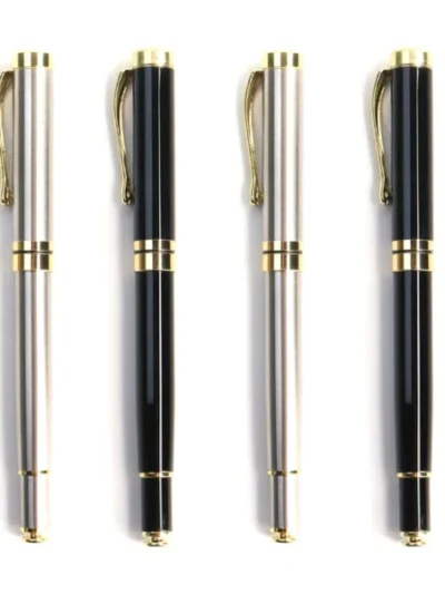 1Pcs Luxury Brand Roller Ballpoint Pen Metal Office School Supplies